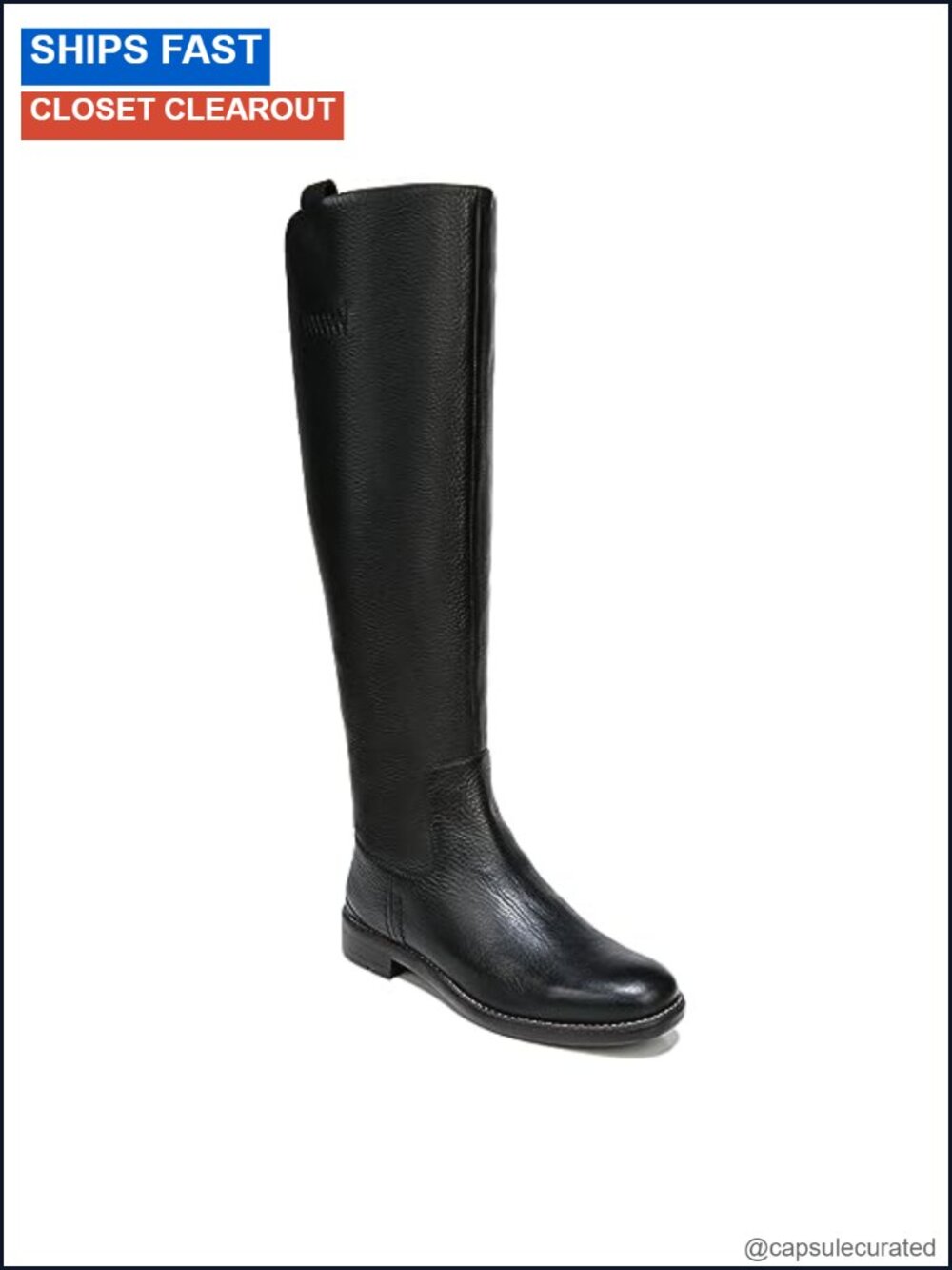 Franco Sarto Women's Knee High Flat Boots | Narrow Calf | Back Zip Casual